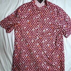 Vintage Patterned Short Sleeve Shirt